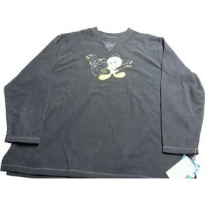 Dead Stock Women's‎ Y2K Looney Tunes Tweety Bird Fleece Crewneck NWT Sweater